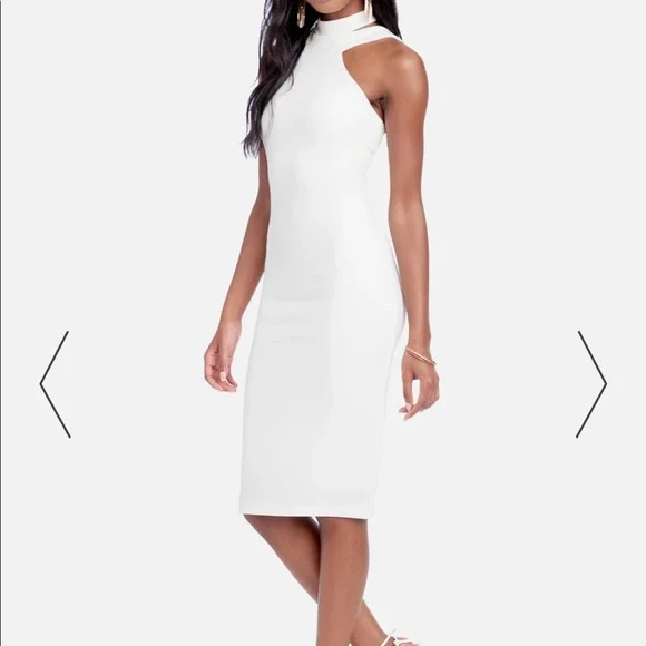 knee length dresses for ladies Lace-Up Back Midi Dress – bebe